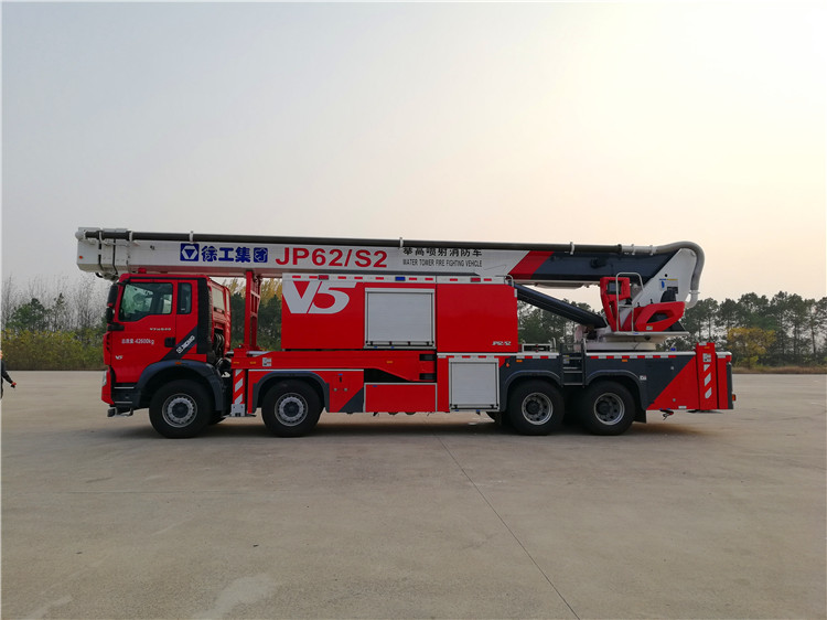 XCMG official 62m telescopic boom water tower fire truck JP62S2 hydraulic ladder fire fighter trucks